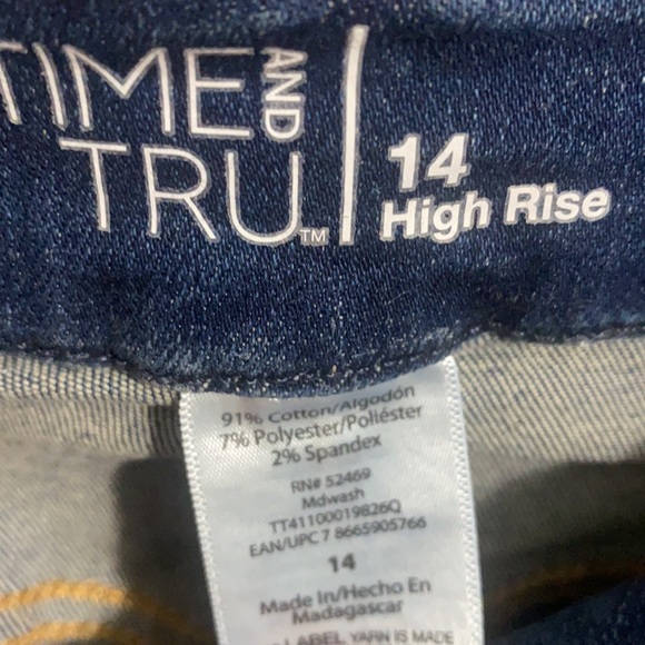 Time&Tru👖skinny hi-rise 14+tank jr19+🚗🔥💀NOC+HK LOT NIP🎀 - Picture 6 of 17